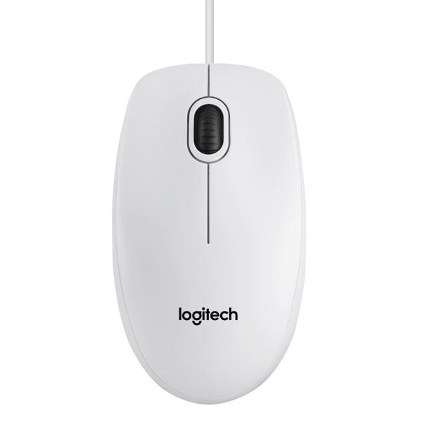 Миша Logitech B100 USB White (910-003360)