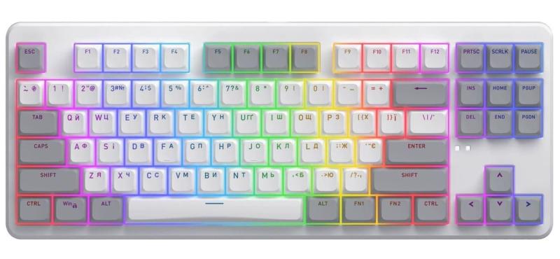 Клавіатура HATOR Rockfall 3 Mecha TKL Wireless Orange White (HTK851UA)
