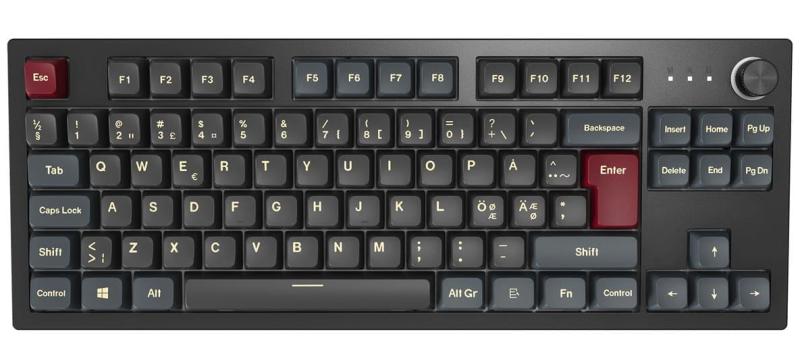 Клавіатура MONTECH MKey TKL Brown Switch Darkness (MK87DB)