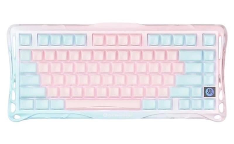 Клавіатура GravaStar Mercury K1 Lite 80keys BSUN Grey BT/WL/USB Lumen Rose (GSK1LITE_PM_PNK)