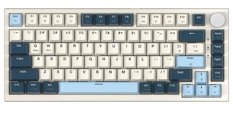 Клавіатура Attack Shark K85 RGB Magnetic Linear Switches (AS-6972792471556-B-UA) Blueberry (G-000003989)