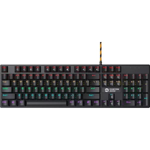 Клавіатура Canyon GK-4 Deimos (Blue switches) USB Black (CND-SKB4-US)
