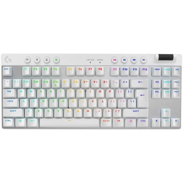 Клавіатура Logitech G PRO X TKL Lightspeed Gaming White (920-012148)