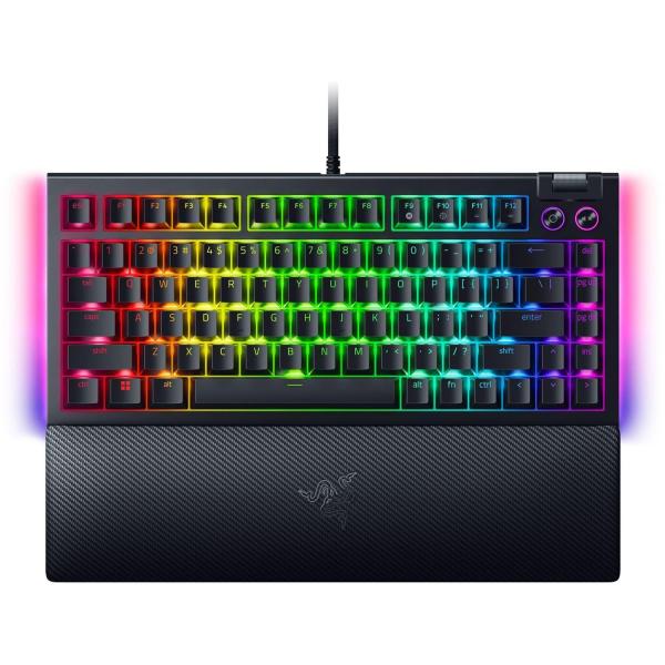 Клавіатура Razer BlackWidow V4 75% RGB Mechanical Tactile Switch USB Black (RZ03-05000100-R3M1)