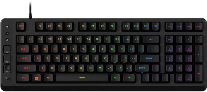 Клавіатура HyperX Alloy Origins EVE 1800 99key Red USB-A EN/UA RGB Black (B7JE0AA)