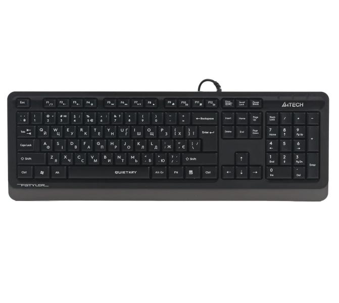Клавіатура A4Tech Fstyler FK10Q USB Dark Grey (FK10Q (Grey))