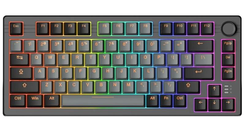 Клавіатура DAREU EK75 Pro (UA) Black Gray (KB-EK75P-BKG)