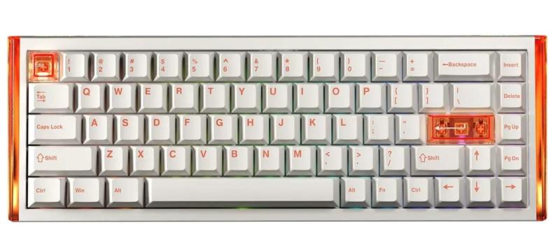 Клавіатура DAREU COOL 68 (8000Hz / Rapid Trigger) White Orange (KB-COOL68-ORG)