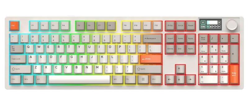 Клавіатура DAREU A104 Master (UA) White (KB-A104M-PRT)
