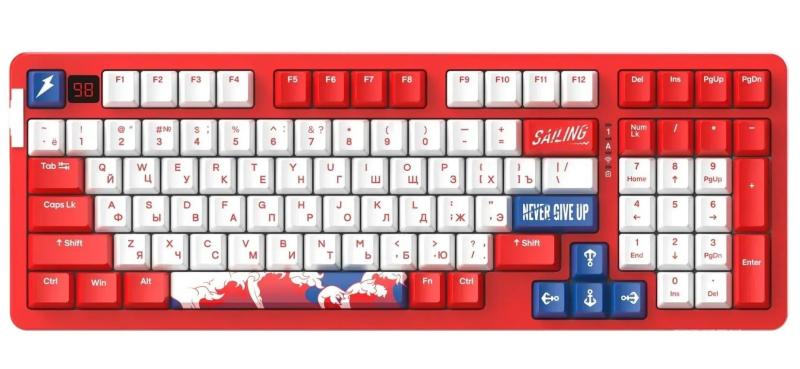 Клавіатура DAREU A98 Pro Red White (KB-A98P-RD)