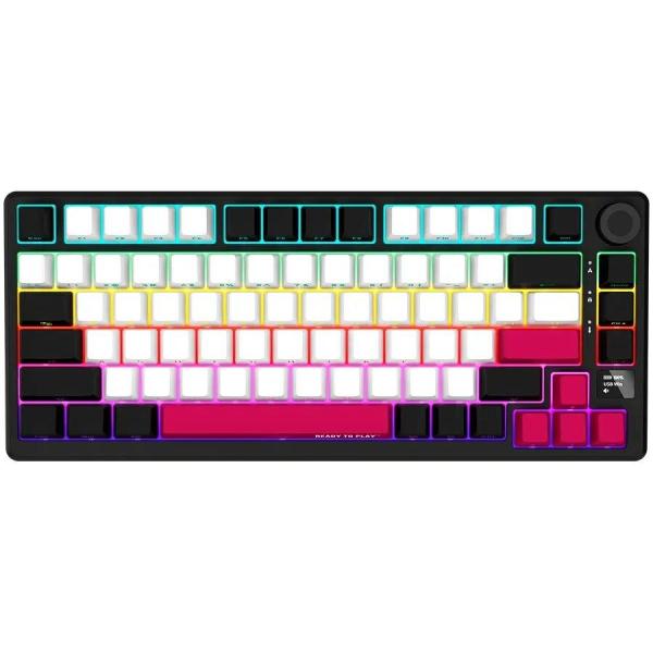 Клавіатура Lorgar KBP7075W Wireless Pro 75% Exploded Black Red EN/UA (LRG-KBP7075W-BK-US)