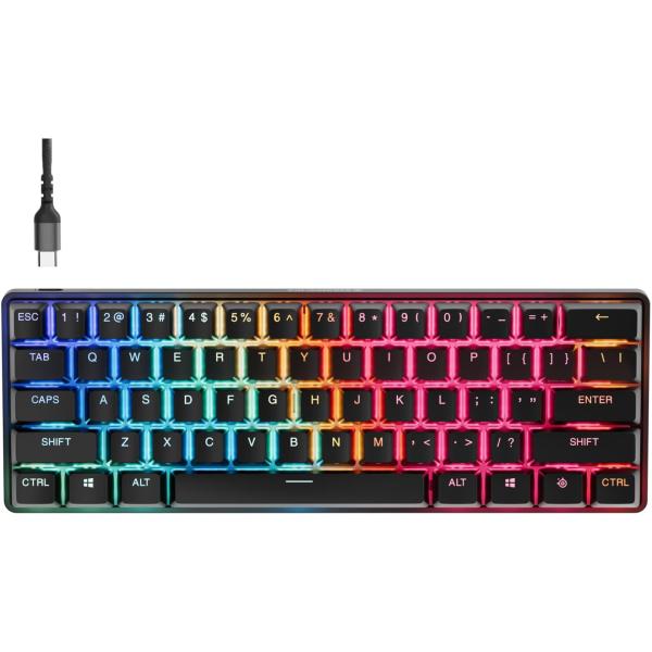 Клавіатура SteelSeries Apex Pro Mini Gen 3 UA HyperMagnetic OmniPoint 3.0 OLED (64913)