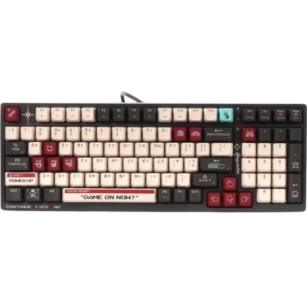 Клавіатура Bloody A4Tech S98 USB (Pixels Red) Gray White (S98 (Pixels Red))