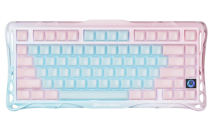 Клавіатура GravaStar Mercury K1 Lite 80keys BSUN Grey BT/WL/USB Aurora Mist (GSK1LITE_PM_MINT)