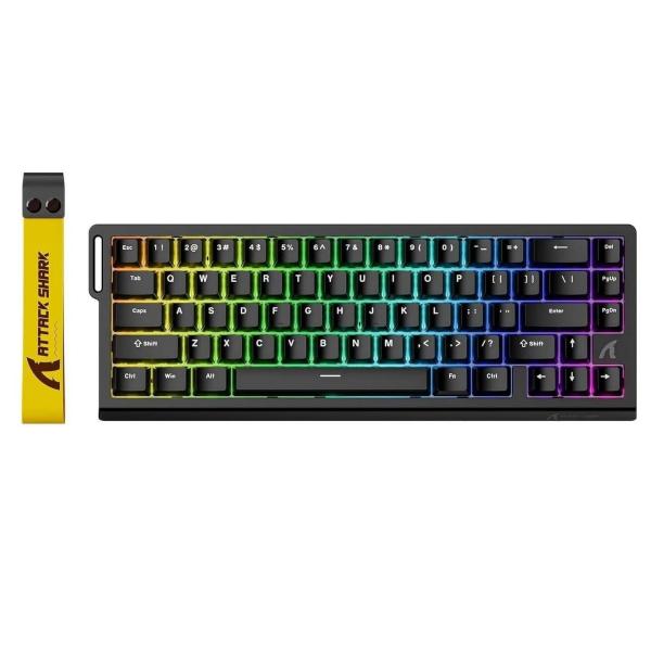 Клавіатура Attack Shark X68 RGB HE Magnetic Linear Switches (AS-6972792471044-B-UA) Black (G-000004022)