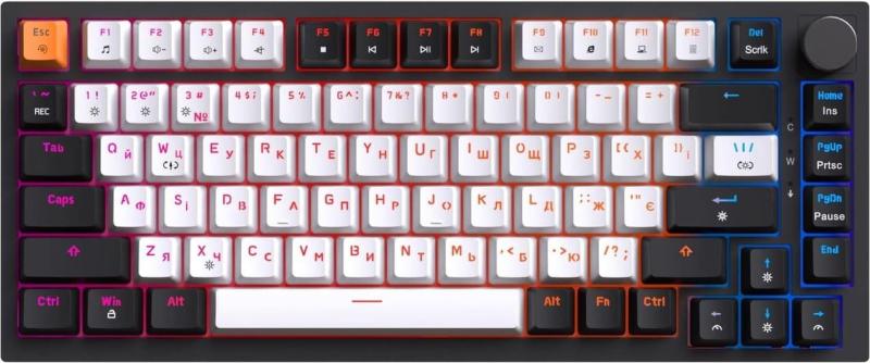 Клавіатура GamePro MK160B Outemu Red Hot-Swap RGB USB Black (MK160B) U1