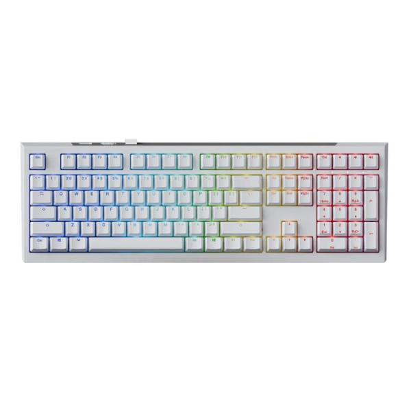 Клавіатура Ducky One X Wireless Magnetic White (ON2408AST3-DAUSPDOECL2WW1)