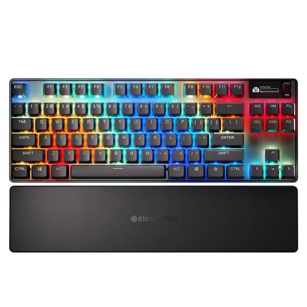 Клавіатура SteelSeries Apex Pro TKL Wireless Gen 3 UA HyperMagnetic OmniPoint 2.0 OLED (64871)