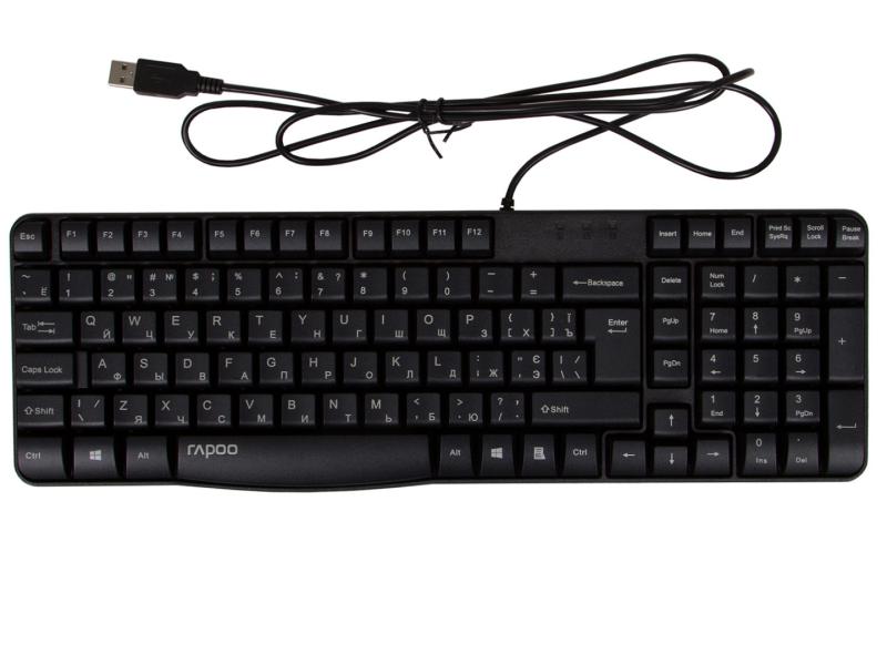 Клавіатура Rapoo N2400 USB Black (59709) (N2400 Black)