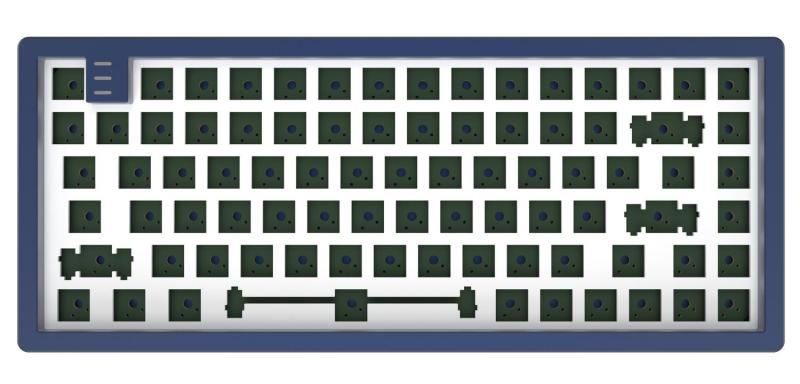 Клавіатура Dark Project KD83A LTD Aluminum Barebones Темно-синя (KB-CST-831-502224)