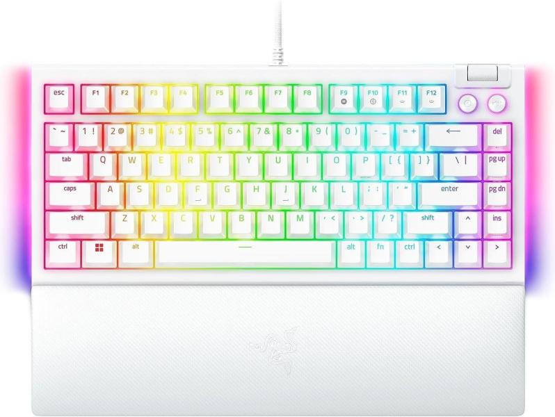 Клавіатура Razer BlackWidow V4 75% Mechanical Orange Switch USB White (RZ03-05001700-R3M1)