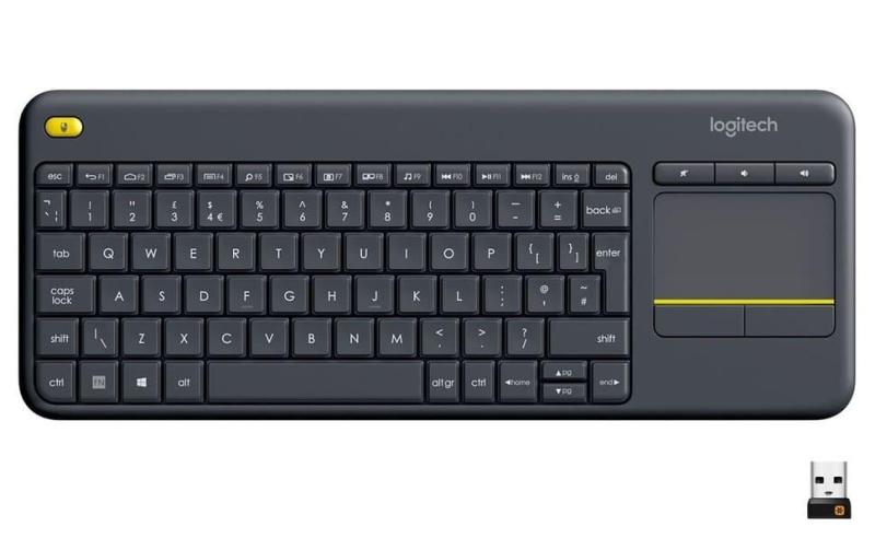Клавіатура Logitech K400 Plus Wireless Touch Black (920-007145)