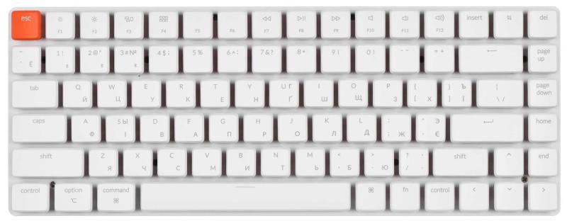 Клавіатура Keychron K3 84 Key Gateron Brown WL UA White (K3K3_KEYCHRON) Б/в