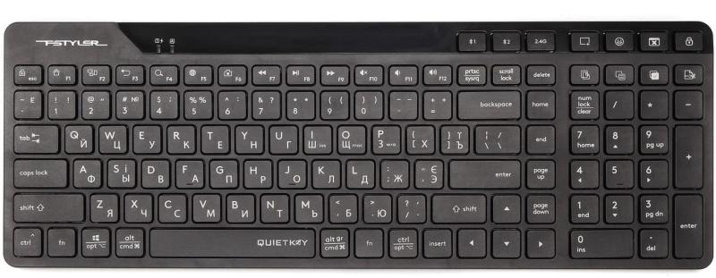 Клавіатура A4Tech Fstyler FBK27C AS Wireless Black (FBK27C AS (Black))