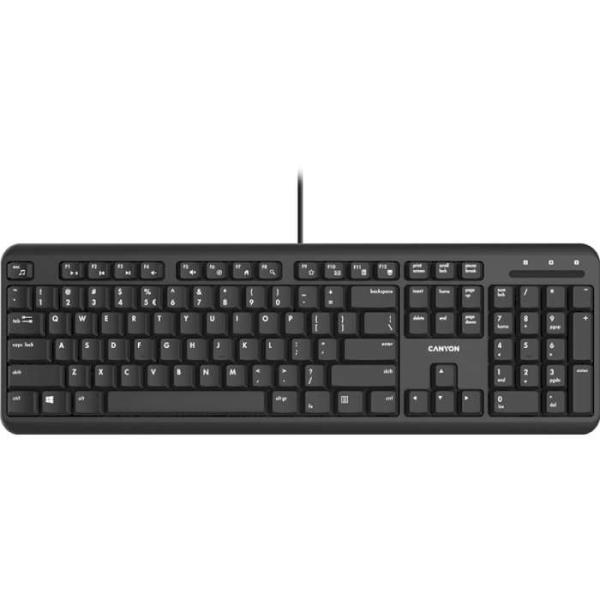 Клавіатура Canyon CNS-HKB02-RU USB Black (CNS-HKB02)