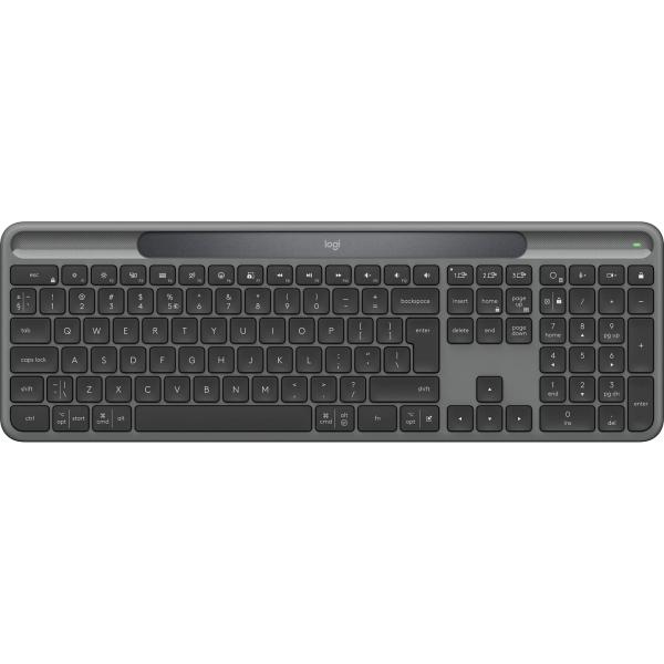 Клавіатура Logitech Slim Solar+ 2.4GHZ/BT Graphite (920-013764)