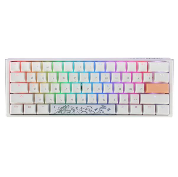 Клавіатура Ducky One 3 Mini Cherry MX Red RGB White UA (DKON2161ST-RUAPXPWWWSC1)