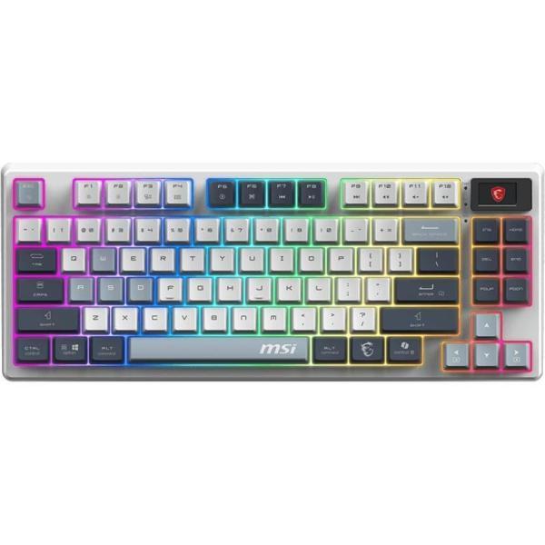 Клавіатура MSI FORGE GK600 TKL W SKY Wireless RGB EN/UA White (S11-43UAP01-HH9)