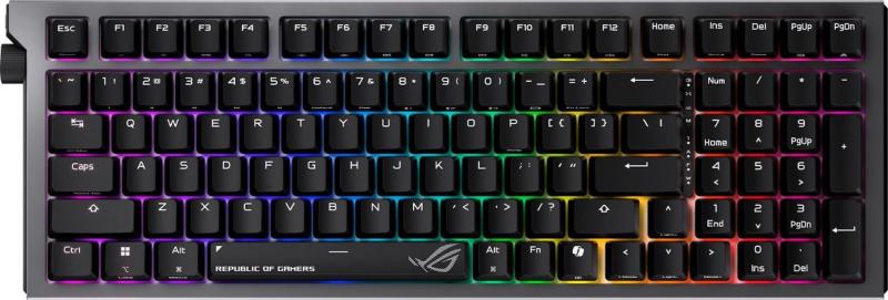 Клавіатура ASUS ROG Strix Morph 96 Wireless NX Snow V2 UKR Black (90MP04IF-BKMA03)
