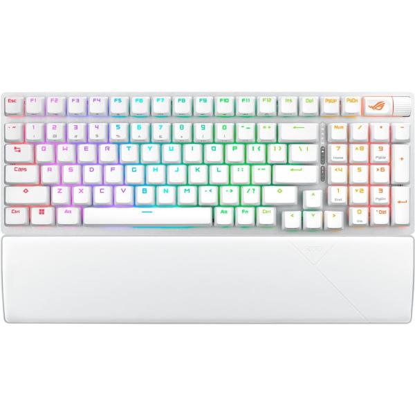 Клавіатура ASUS ROG Strix Scope II NX Snow Wireless EN RGB White (90MP037A-BKUA30)