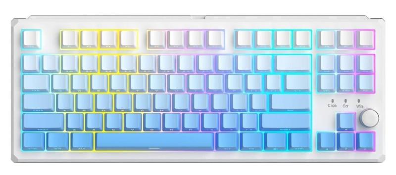 Клавіатура MageGee SKY 87 RGB Blue Whale Switch Wireless (6971969728509) White/Blue Gradient (G-000003958)