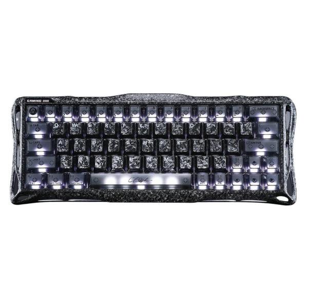 Клавіатура GravaStar Mercury V60 Pro 60keys UFO Magnetic Gaming 8K USB-A RGB Crystal Rose (GSV60PRO_CF_BLK)