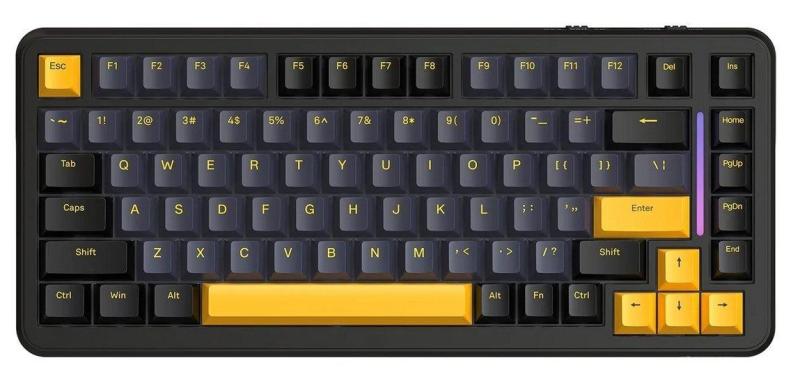 Клавіатура Attack Shark M86 RGB Linear Blueberry Switches Wireless (AS-6972792471518-SB-UA) Start Black (G-000004474)