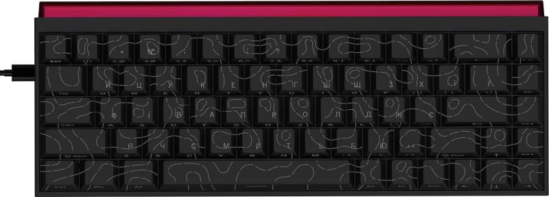 Клавіатура Ajazz NK68 Red switches Side Contour Black (NK68-R-S-B) U1