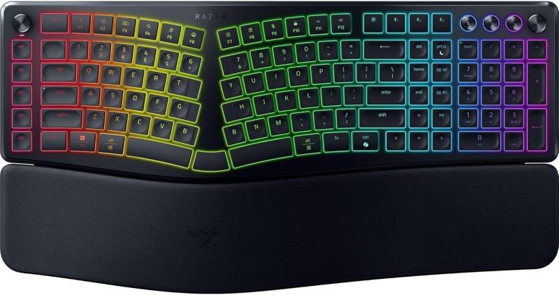 Клавіатура Razer Pro Type Ergo 118key USB-A/WL/BT EN RGB Black (RZ03-05440100-R3M1)