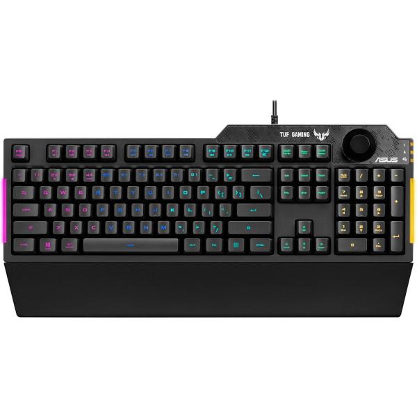 Клавіатура ASUS TUF Gaming K1 RBB USB Black (90MP01X0-BKMA00)