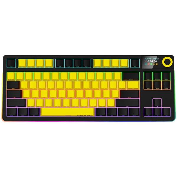 Клавіатура Lorgar KBP70TKLW Pro Wireless TKL EN/UA Black Yellow (LRG-KBP70TKLW-YL-US)