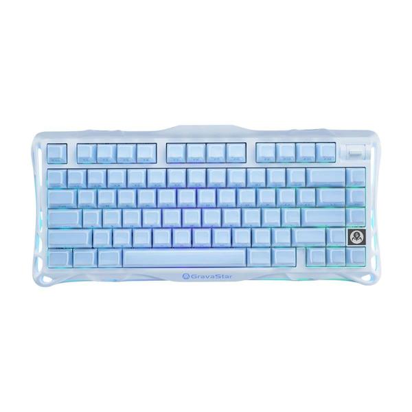 Клавіатура GravaStar Mercury K1 80keys Kailh Cheery Pink EN BT/WL/USB Ice Blue (GSK1_BLU)