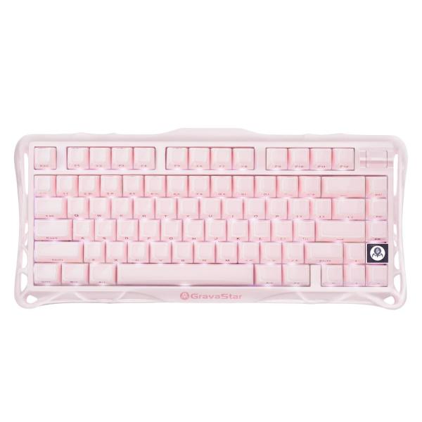 Клавіатура GravaStar Mercury K1 x Kailh Cheery Pink EN BT/WL/USB Sakura Pink (GSK1_P_PNK)