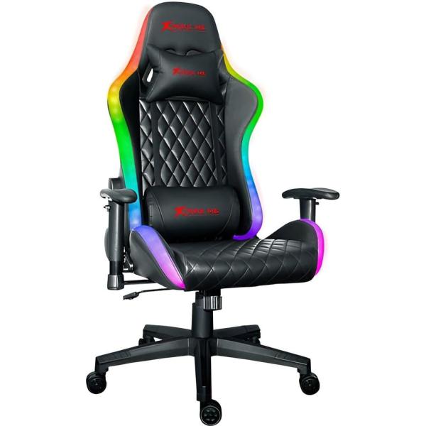 Ігрове крісло Xtrike Me Advanced Gaming Chair GC-907 RGB Black Red (GC-907)