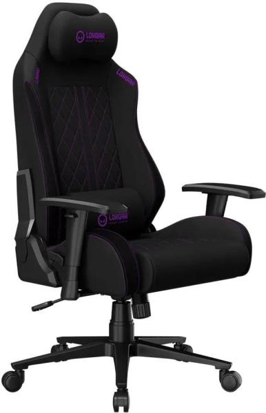 Ігрове крісло Lorgar CHA41 Premium Anti-Stain Fabric Black/Purple (LRG-CHA41-BK-PR)