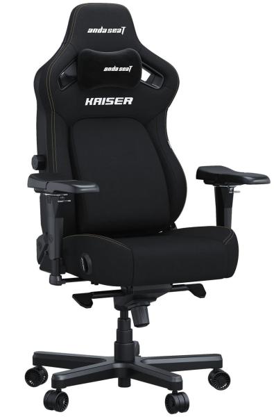 Ігрове крісло Anda Seat Kaiser 4 Size XL Black Linen Fabric (AD12YDDC-XLL-20-B-CF)