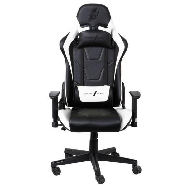 Ігрове крісло 1stPlayer FK2 Black White (FK2-BKWH)