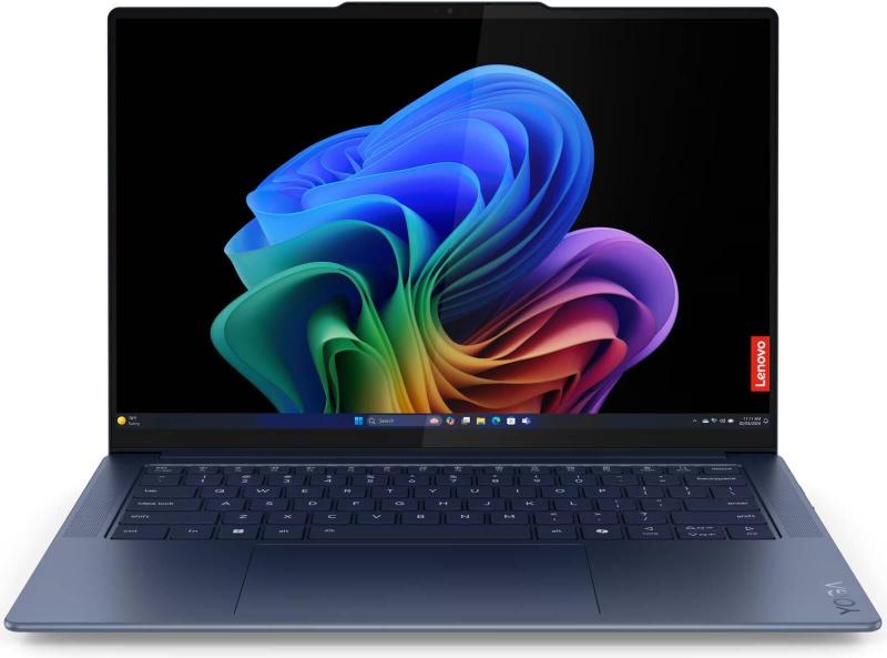 Ноутбук Lenovo 14.5 Yoga Slim 7 14Q8X9 2.9K OLED 90Hz/Snapdragon X Elite X1E-78-100/16GB/512 SSD/Qualcomm Adreno X1/W11H/Cosmic Blue (83ED0001US)