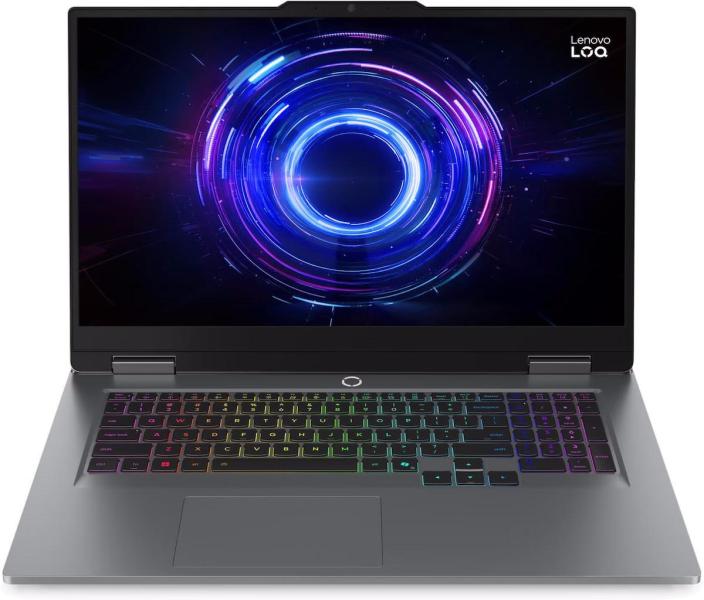 Ноутбук Lenovo 17.3 LOQ 17IRX10 F 165Hz/Intel Core i7-13650HX/24GB/1TB/RTX 5060 8GB/DOS/Luna Grey (83JH00GPRA)