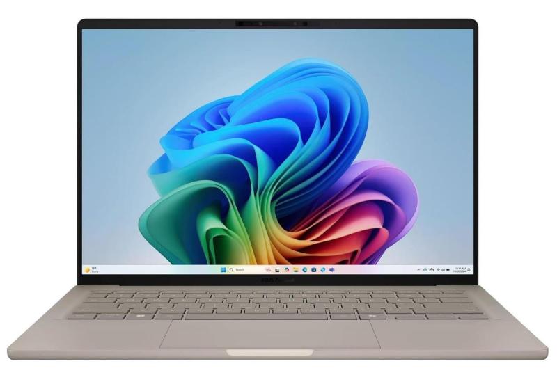 Ноутбук ASUS 14 Zenbook A14 UX3407NA-QD023W WUXGA OLED/Qualcomm X2 Elite Extreme/32GB/1TB/UMA/W11H/Beige (90NB1711-M00390)